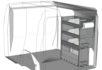 Esempio di allestimento per Fiat Doblò L1 H1 DO-0710-02