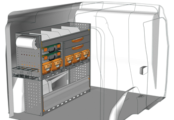 Esempio di allestimento per Fiat Doblò L1 H1 DO-1210-01